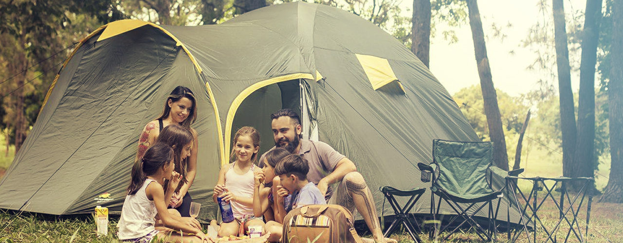 Acampar com as crianças